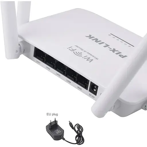 WI-FI роутер маршрутизатор Pix-Link LV-WR08 4 антени White (16172) - фото 3