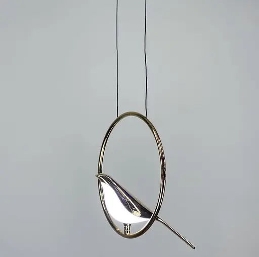 Золотистий підвіс у формі пташки Line.F J 1802/1 - фото 3