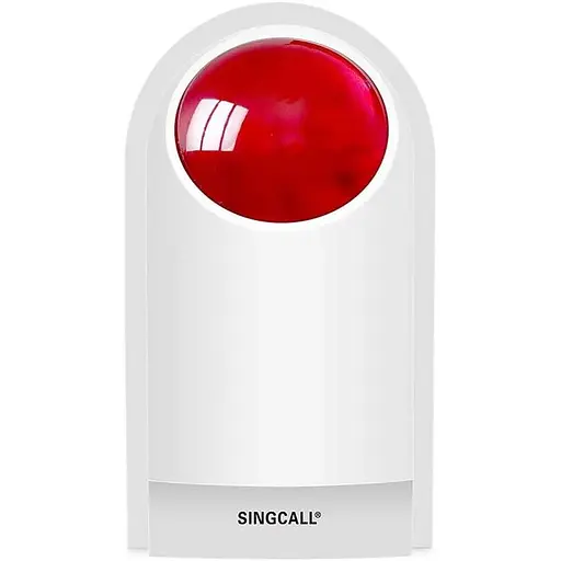 Стробоскопічна сирена тривожної сигналізації SINGCALL водонепроникна зовнішня система SOS