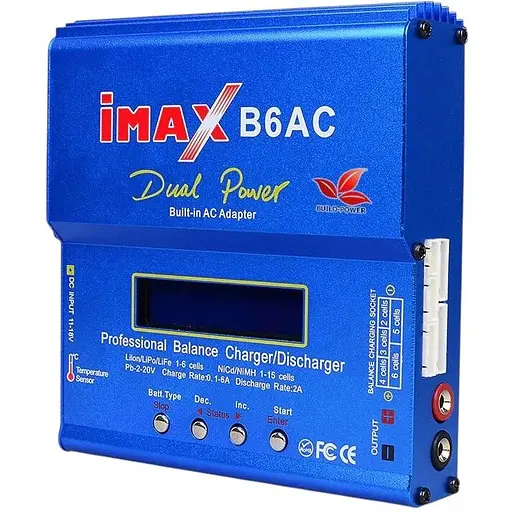 Зарядний пристрій Imax B6AC 80W, з балансиром і вбудованим БЖ