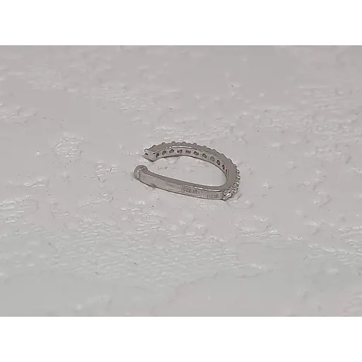 Срібна сережка-пірсинг в ніс Umax (без проколу, обманка). 7010U - фото 4