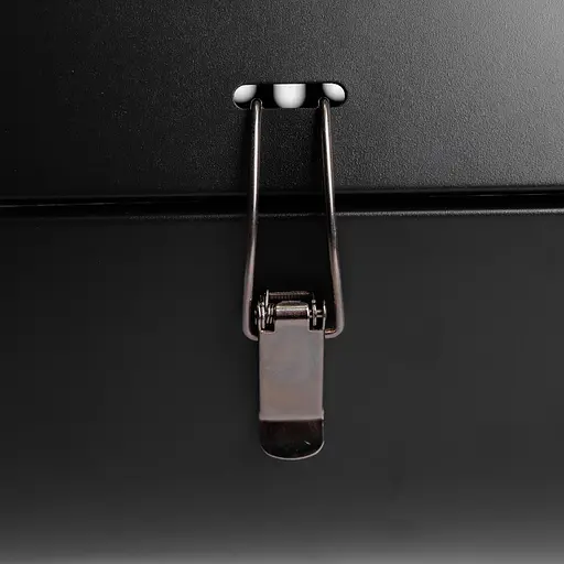 Вугільний гриль двосторонній портативний з решіткою Yiwu 38х25х35 см чорний універсальний для пікніка похідний розкладний BQ-1 - фото 10