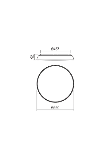 Потолочный светильник Redo ERIE PL 50W 3000K IP22 BK (4.1.2) 01-1682 - фото 2