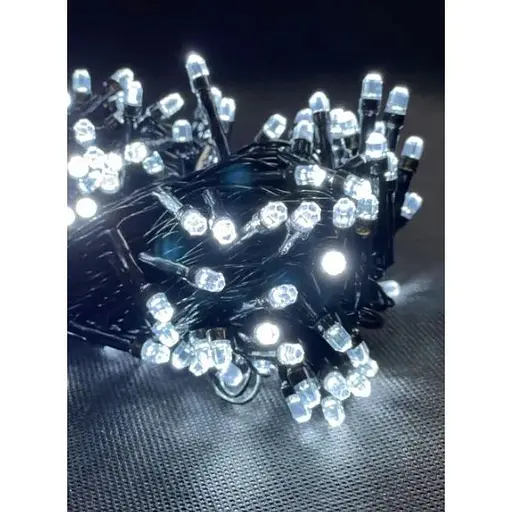 Новорічна гірлянда Рубін 12 м 200 Білих лампочок - фото 1