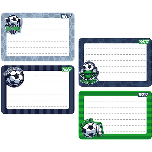 Наліпки на зошити Yes Футбол 8 шт.(955541)