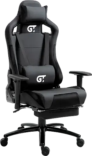 Геймерское кресло GT Racer черное (X-5108 Black) - фото 3