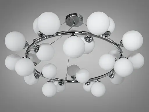 Впечатляющая, инновационная люстра-подвес в стиле Лофт - "Пузырьки" на 25 ламп, - фото 2