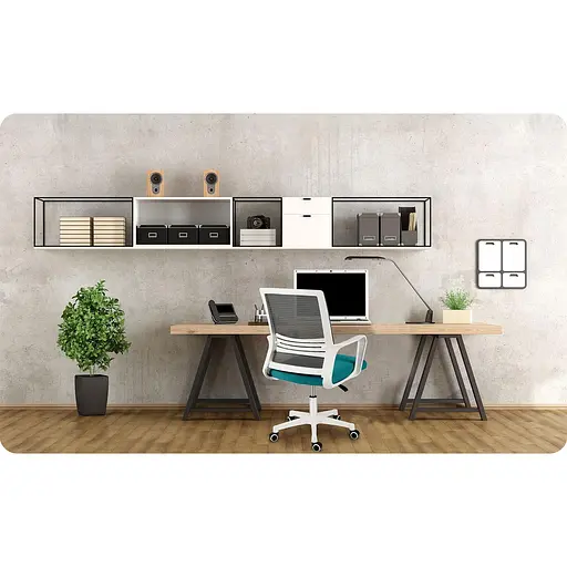 Офісне крісло Sofotel Corta Grey/Turquoise (241401) - фото 7