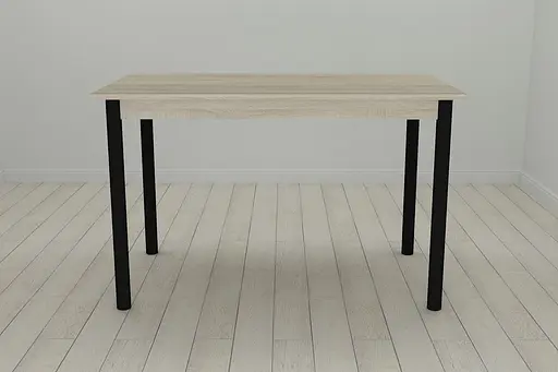 Стіл кухонний Ferrum-decor Беніта 75x120x80 Чорний ДСП Сонома 16мм (FRD-106291)