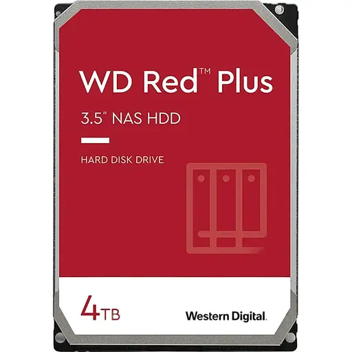 Жесткий диск 3.5" WD Red Plus NAS 4TB SATA 256MB (WD40EFPX) [106838]
