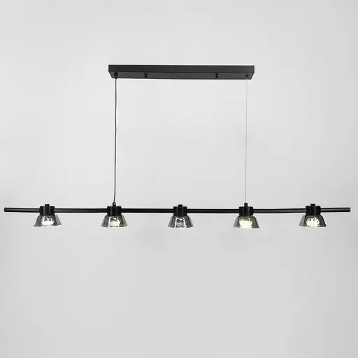 Видовжена люстра HILDFRID на 5 плафонів Line.F MJ 179L-1200 BK - фото 4