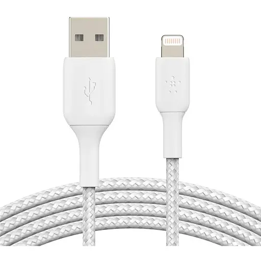 Belkin USB-A - Lightning, BRAIDED[2m, white]