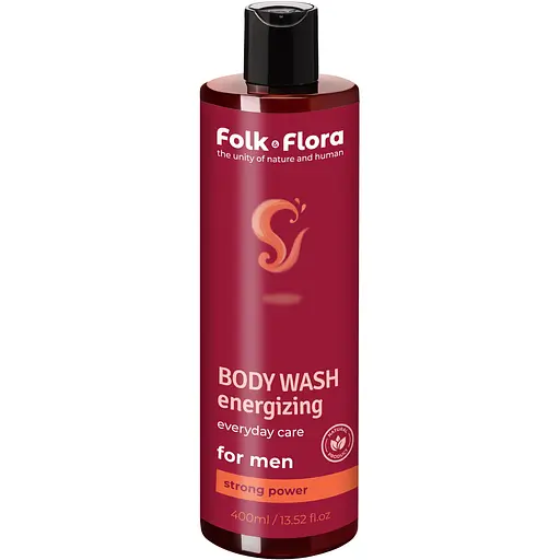 Гель для душу Folk&Flora енергізуючий чоловічий 400 мл