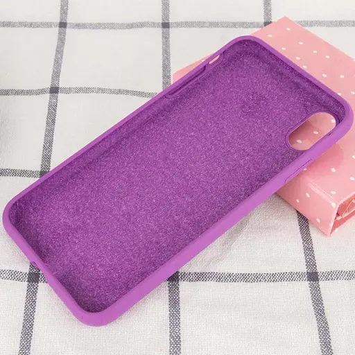 Чохол Epik Silicone Case Full Protective AA No Logo для Apple iPhone XS Max 6.5 Фіолетовий/Grape - фото 3
