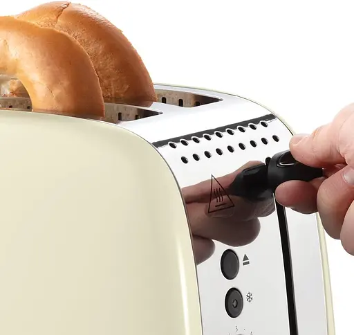 Тостер Russell Hobbs Colours Plus 1600 Вт нержав. подогрев разморозка бежевый - фото 6