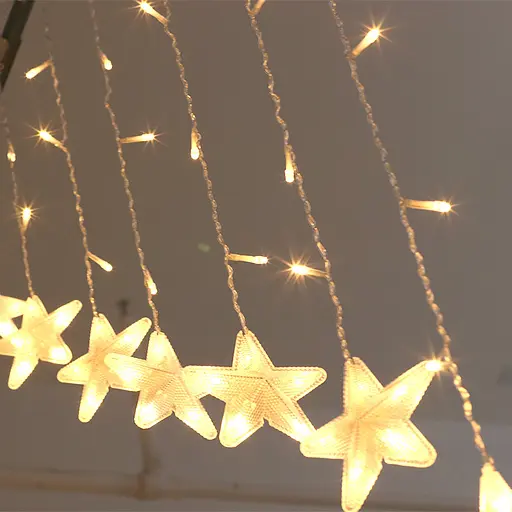 Гирлянда LED Star штора Звездочки 136 led длина 3 метра - фото 6