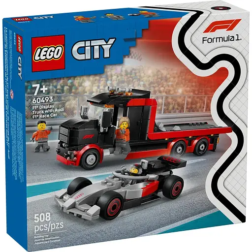 Конструктор LEGO City F1 Display Truck with Audi F1 Race Car 508 деталей (60493) - фото 1