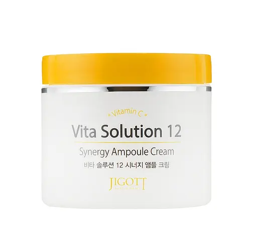 Крем для лица Осветление Vita Solution 12 Synergy Ampoule Cream Jigott 100 мл - фото 1