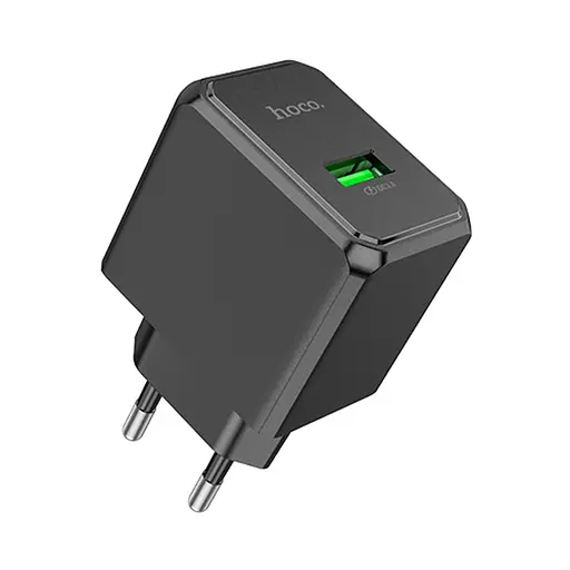 Сетевое зарядное устройство Hoco CS12A USB 18W черный - фото 1