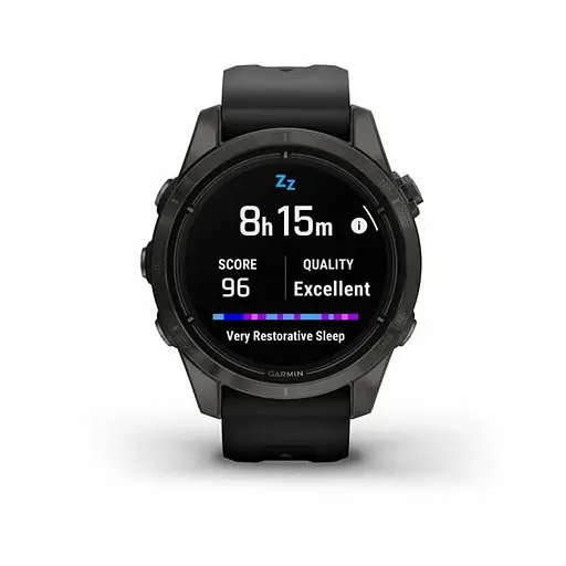 Смарт-годинник Garmin Epix Pro Gen 2 Sapphire 42mm Carbon G. DLC Ti. with Black Band (010-02802-14/15) - фото 8
