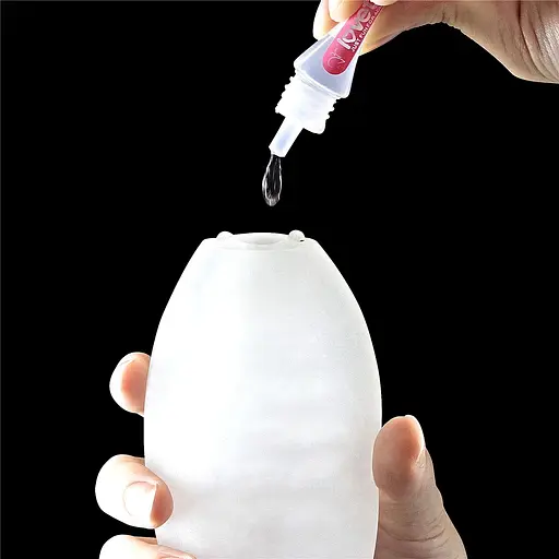 Мастурбатор яйцо Lovetoy Giant Egg Grind Ripples Edition прозрачный - фото 8