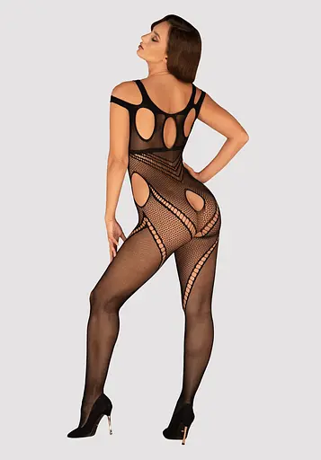 Бодістокінг Obsessive Bodystocking G322 S/M/L чорний - фото 4