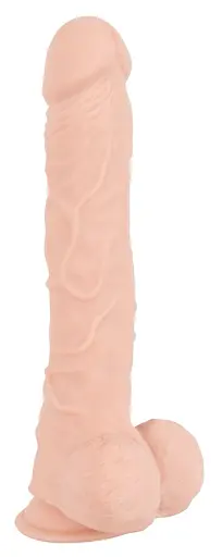 Фалоімітатор Nature Skin Large Bendable 29.5 см тілесний - фото 3