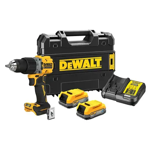 Дрель-шуруповерт аккумуляторный DeWalt с АКБ и ЗУ DCD805E2T - фото 1