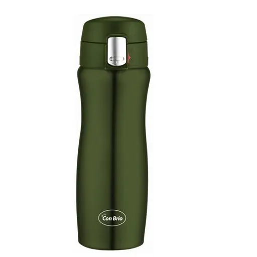 Термос Con Brio CB-396-SV нержавіюча сталь зелений 420 мл - фото 1