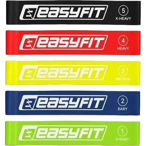 Гумки для фітнесу EasyFit набір 5 шт. (EF-1813) - фото 1