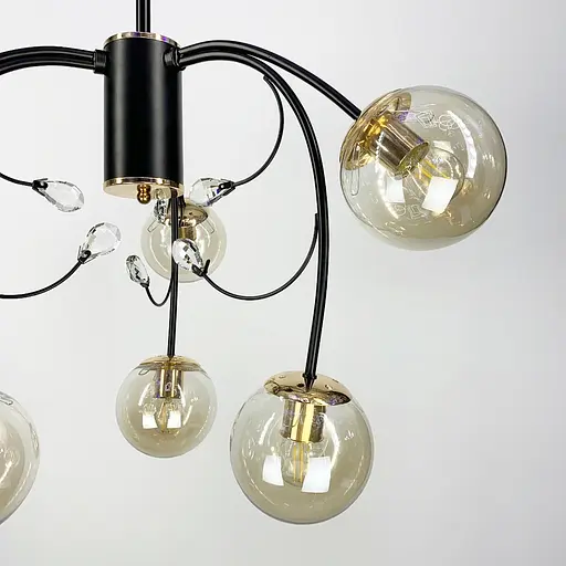 Люстра на 6 или 10 плафонов в двух цветах Line.F Количество ламп 10 - фото 6