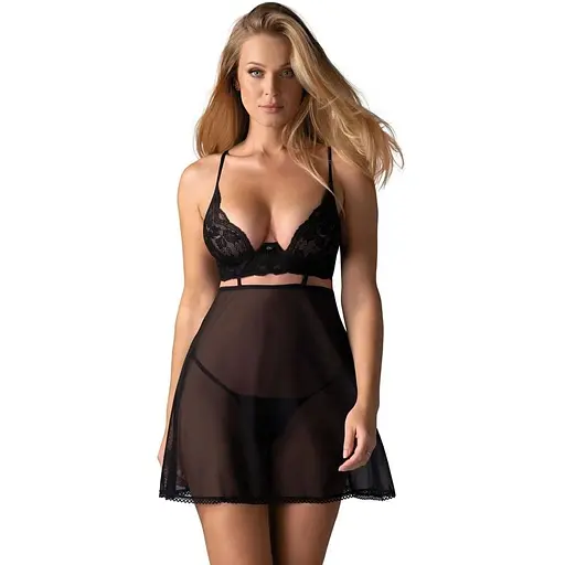 Еротичний комплект Obsessive Nutris XS/S чорний