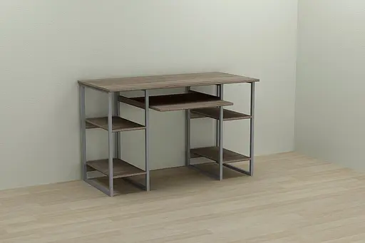 Компьютерный стол Ferrum-decor Тим 75x120x70 серый ДСП Дуб Сонома Труфель 16мм (FRD-101889) - фото 5