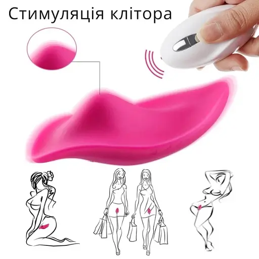 Вибратор для клитора I’MCUM Clit Control в трусики с пультом управления Розовый (IM-KCD209) - фото 3