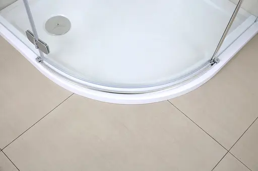 Душевая кабина угловая Volle Benita 90x90 распашная прозрачное стекло 8 мм с поддо ном PUF хром 1017.114601L4 коробки, Левая, прозрачная, хром - фото 8