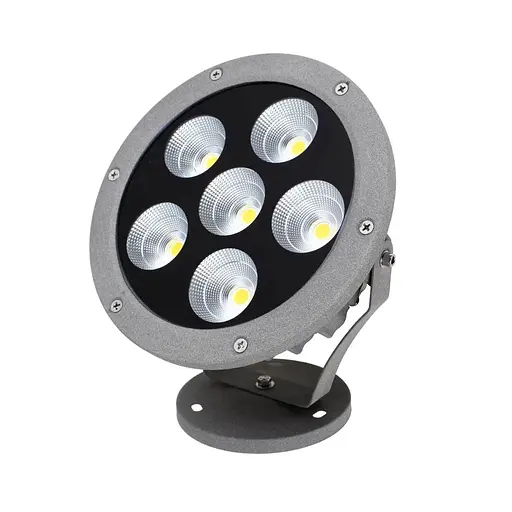 Круглый светильник Brille для сада AS-15 6*7W WW IP65 GY