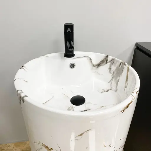 Умивальник VBI Bolonia carrara підлоговий VBI-019013, Мармур - фото 4