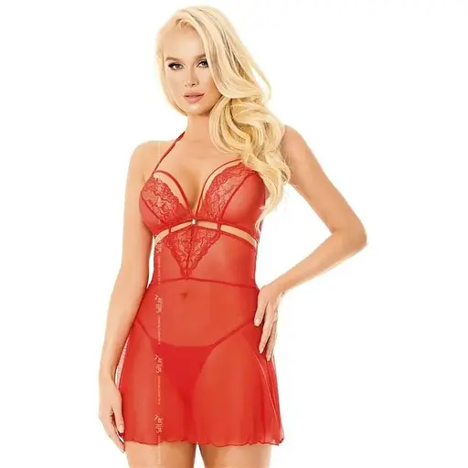 Комплект білизни Softline Collection Melania S/M червоний