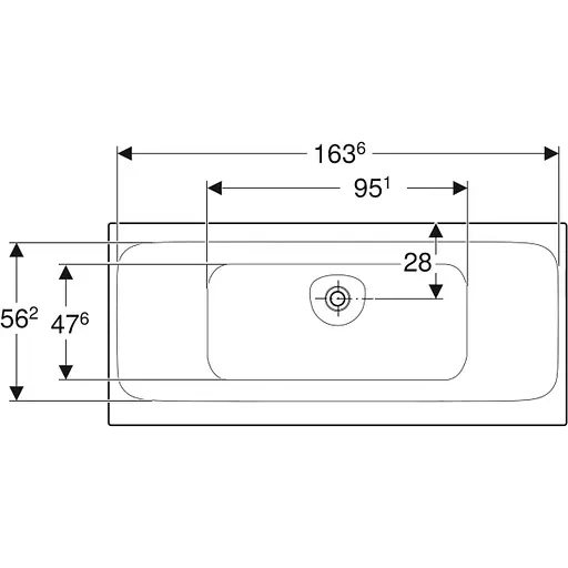 Ванна акриловая Gebert Tawa 170x75 554.123.01.1 + ножки Белый - фото 4