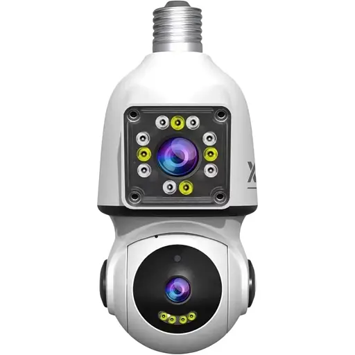 IP-камера цокольна з подвійним об'єктивом XON SmartCam Wi-Fi 1080P Білий (EBWEW22VW 7423)