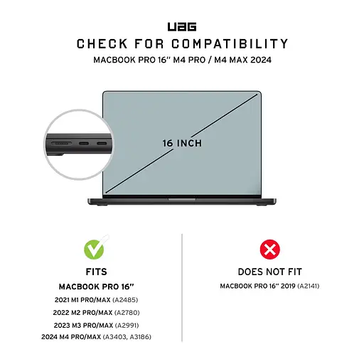 Чехол для MacBook Pro 16" (2021-2023), Essential Armor, Ice UAG teh0014574 - фото 6