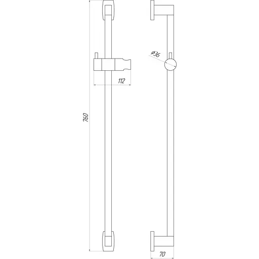 Душова стійка Topaz Odiss To-18107-00 000022525 Хром - фото 3