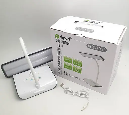 Настольная лампа Digad 1937 сенсорная + 2х18650 + USB +3 режима (плавное регулирование) - фото 5