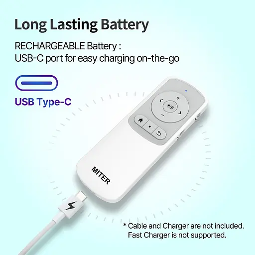 Пульт дистанционного управления MITER Bluetooth Page Turner для электронных книг iPad, планшетов iPhone Boox - фото 3