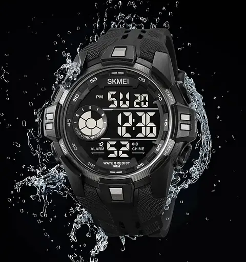 Годинник чоловічий спортивний наручний Skmei 2123 (Чорний з сірим) - фото 5