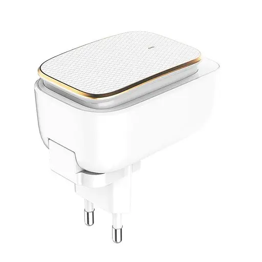 Блок Адаптер сетевой - ночник Ldnio Micro USB Cable Touch Light A2205 2 USB набор белый - фото 1