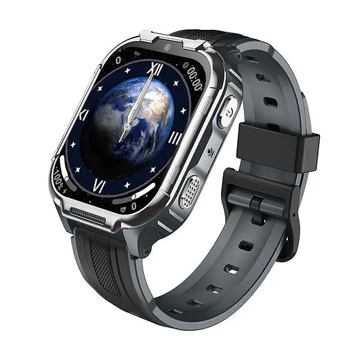 Детские смарт-часы Lemfo D55, 4G GPS Wi-Fi SIM черный - фото 1