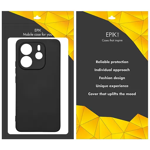 Чехол Epik TPU Black Full Camera для Xiaomi Redmi Note 14 4G (Int. version) Черный - фото 2