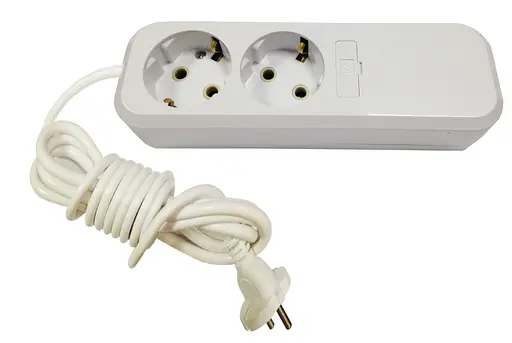 Удлинитель 5 метров 2 гнезда с заземлением (провод 100% медь) MODERN (18266) ТМ LUMANO - фото 1