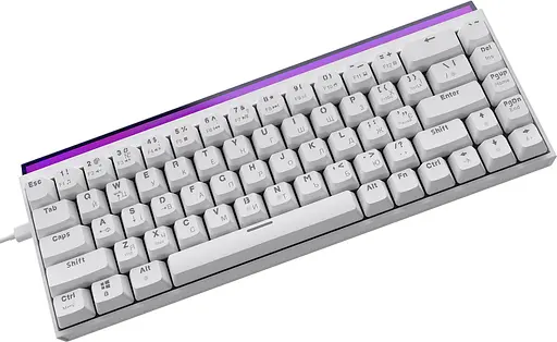 Клавіатура Ajazz NK68 Red Switch White USB-C (NK68-R-W) - фото 4